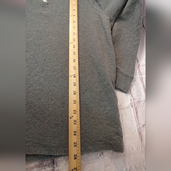 Madewell Men's Preppy Thermal Henley Button Up Longsleeve Green M - Picture 15 of 16